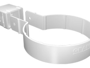 Хомут трубы Kliker ПВХ Grand Line Premium белый (инд.упак.) (RAL 9003)