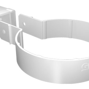Хомут трубы Kliker ПВХ Grand Line Premium белый (инд.упак.) (RAL 9003)