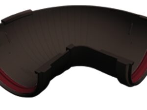Угол желоба составной 90-150 град.Классика 120 ПВХ Grand Line коричневый (RR 32)