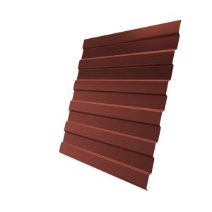 Профнастил С8А Grand Line 0,5 PurLite Мatt RAL 8004 терракота