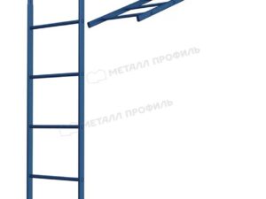 Металл Профиль Лестница кровельная стеновая МП дл. 1860 мм без кронштейнов (5005)_1шт и метизы