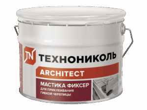ТЕХНОНИКОЛЬ Мастика для гибкой черепицы №23 (Фиксер), ведро 12 кг