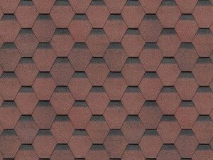 Гибкая черепица Döcke PIE PREMIUM/ ШЕФФИЛД/ Клубника (3м2)