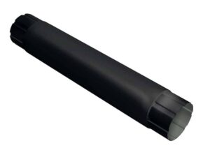 Труба круглая соединительная GL PE Matt 90 мм 1 м RAL 9005 черный