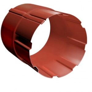 Соединитель трубы GL PU 90 мм RAL 8004 терракота