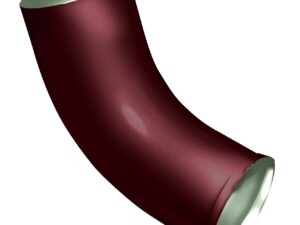 Колено стока GL PE 90 мм RAL 3005 красное вино