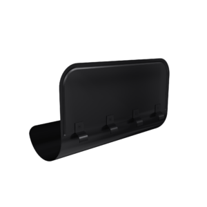 Ограничитель перелива GL PU 125/90 RAL 9005 черный