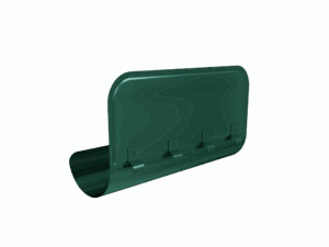 Ограничитель перелива GL PU 125/90 RAL 6005 зеленый мох