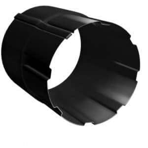 Соединитель трубы GL PU 90 мм RAL 9005 черный