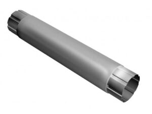 Труба круглая соединительная GL PU 100 мм 1 м RAL 9003 сигнальный белый
