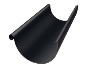 Заглушка торцевая универсальная GL PE Matt 125 мм RAL 9005 черный