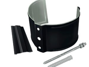 Кронштейн трубы на кирпич GL PE Matt 90 мм RAL 9005 черный