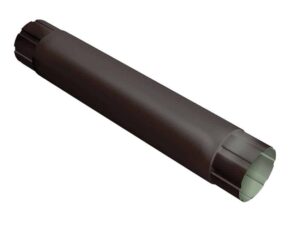Труба круглая соединительная GL PE Matt 90 мм 1 м RAL 8017 шоколад