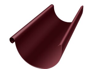 Желоб полукруглый GL PE 125 мм 3 м RAL 3005 красное вино