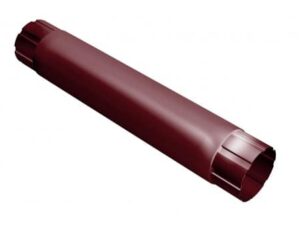 Труба круглая соединительная GL PU 90 мм 1 м RAL 3005 красное вино